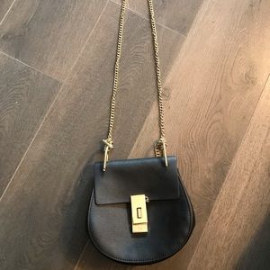 CHLOE Drew Mini textured-leather Shoulder Bag